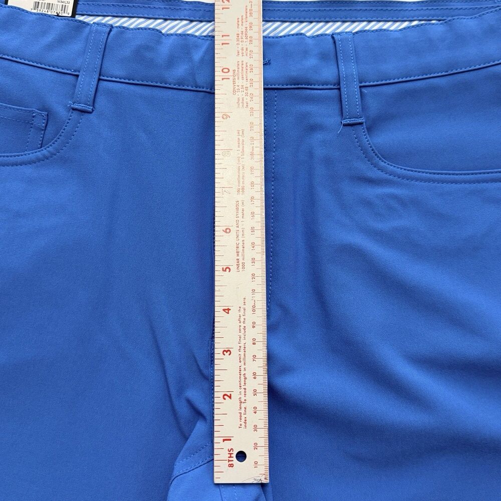 NWT Footjoy FJ Athletic Fit Golf Pant 34X32 Cobalt Blue Performance 5-Pocket NEW - Picture 9 of 12